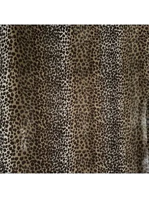 Leopard Print Scarf Womens Brown Black Sheer Lightweight 58 x 14 Animal Print thumbnail 5
