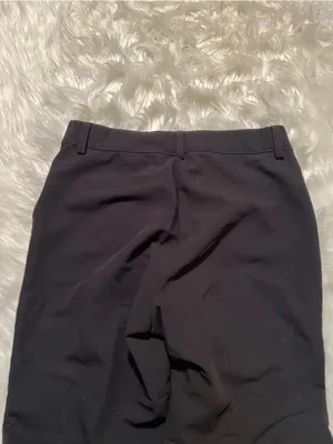Women's Dress Pants Trousers Black Mid-Rise Unbranded 2Way Stretch 552-1003F thumbnail 6