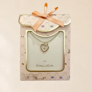 A New Day 14k Gold Dipped Cubic Zirconia Heart‎ Pendant Necklace Bonus Mom Gift thumbnail 2