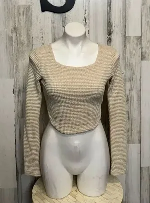 Tan long sleeve size small thumbnail 1