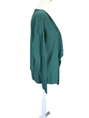 Old Navy women's green long sleeve open cardigan sweater size medium thumbnail 3