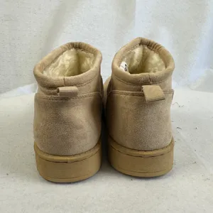 SO Goods for Life Tan Faux Suede Fur‎ Lined Short Ankle Boots Womens Size 7.5 thumbnail 4