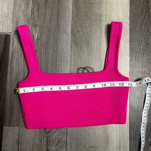 ZARA Tops Square Neck Crop Top Pink thumbnail 5