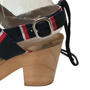 ‎Free People Monaco Boho navy striped wrap clog 39/9 thumbnail 7