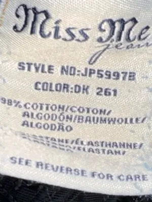 Miss me Signature Blue Denim Boot Cut Jeans with Embellished Back Pocket thumbnail 7