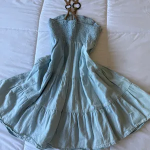 🌊 Mustard Seed Y2K Boho Seafoam Halter Mini Dress | Fairycore Beach Dress thumbnail 7