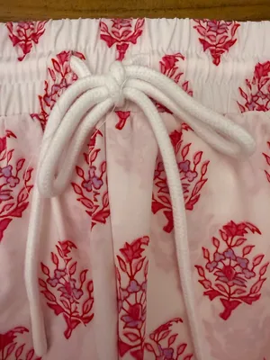 Roller Rabbit x Target Bouquet Drawstring Skort Shorts Pink Limited Edition M thumbnail 6