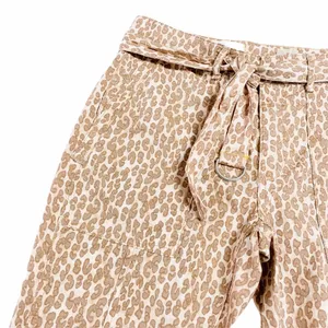 Anthropologie The Wanderer Boyfriend Trendy Casual Pants Leopard Utility Trouser thumbnail 6