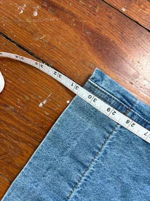 NWT Vigoss Wide Leg Two-Tone Light Blue Women’s Jeans size 5 27 thumbnail 5