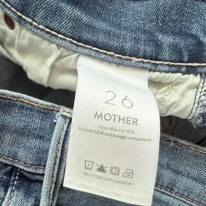 Mother Denim The Insider Step Chew Fray Ankle Jean Size 26 Dancing on Coals Blue thumbnail 8