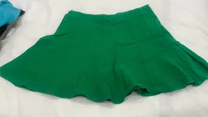 Zara green linen skirt sz S thumbnail 3