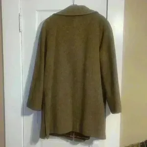 Vintage M Linman wool Burberry pattern Coat Brown thumbnail 10