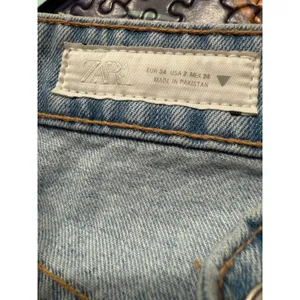 ZARA Wide Leg Light Wash Denim Jeans Womens EUR 34 USA 2‎ thumbnail 5