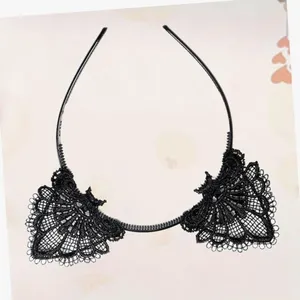 New! Black Kitty Cat Ears with Black Bow Choker Set thumbnail 3