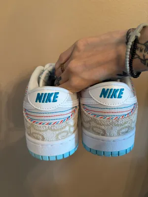 Nike Dunk Low SE 'Barber Shop - Grey' thumbnail 4