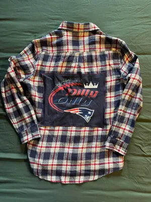 CHAPS Custom New England Patriots ‘Dilly Dilly’ Flannel thumbnail 1