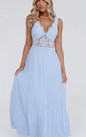 Hello Molly Dress Maxi Blue thumbnail 1