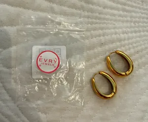 Evry Jewels Hoop Earrings Gold thumbnail 1