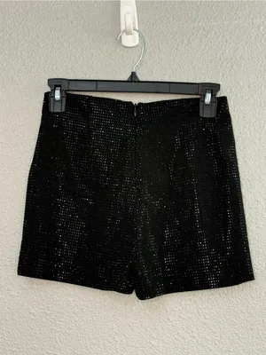Cloud Ten NWT Rhinestone Black Shorts Size Small thumbnail 5
