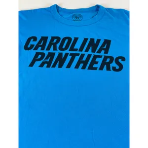 47 Brand Womens Carolina Panthers Blue Cotton Tee Shirt Size S thumbnail 2