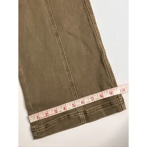 RISEN Cocoa Brown Cargo Pants Women's Size 3/26 High Rise Wide Leg Jeans thumbnail 9