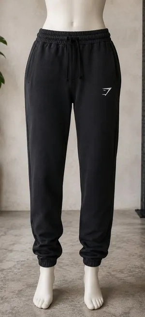 Gymshark Unisex Black Joggers Men’s M Women’s L 29” Inseam thumbnail 1
