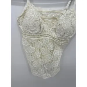 Aerie Cream‎ Lace Babydoll Tank Top Sz S NWT Festival Boho Gypsy Y2K Coquette thumbnail 4