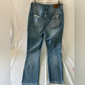 Madewell Women’s Jeans Size 27 Blue The Perfect Vintage Jean Light Wash Raw Hem thumbnail 9