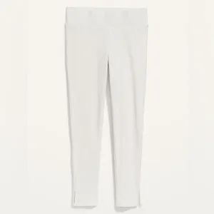 Old Navy High-Waisted Cozy Rib-Knit Lounge Leggings Creme de La Creme Size M thumbnail 7