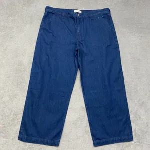 Abercrombie & Fitch Jeans Womens 34 Blue Wide Leg Mid Rise Baggy Streetwear 18 thumbnail 1