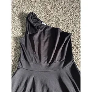 Jasambac Women's Black One Shoulder A Line‎ Dress Size Large thumbnail 2