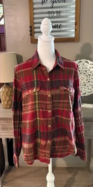 Chaps Plaid Button Down thumbnail 1
