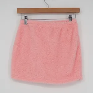 SHEIN Pink Faux Fur Mini Skirt XS Fuzzy Plush Elastic Waist thumbnail 5