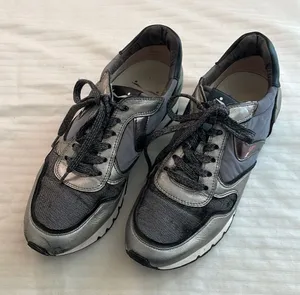 Voile Blanche leather nylon textile sneakers black silver Size‎ 37 US 7 thumbnail 1