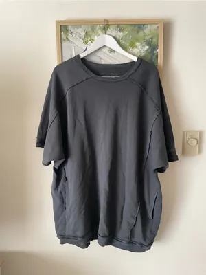 Free People We The Free Mari Muscle Sweatshirt Dress Size Medium in Charcoal thumbnail 3