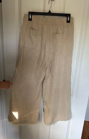 Thread and Supply Linen Wide-leg Cropped Pants thumbnail 3