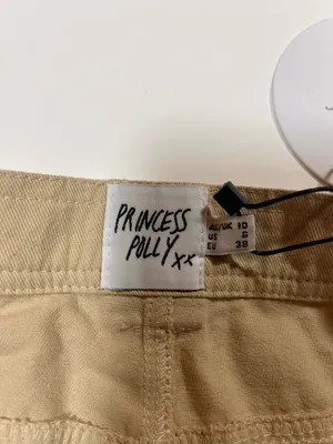 NWT Princess Polly Lydie Cargo Mini Skirt Beige Khaki Size 6 thumbnail 4