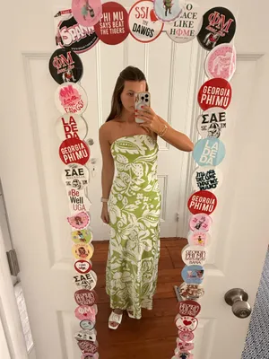 Paper Heart Dress Maxi Floral Satin thumbnail 2