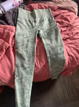 Sage Green Camo Leggings thumbnail 1