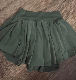 Aerie Pleated Green Skirt thumbnail 1