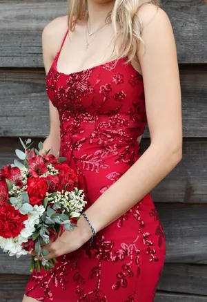 Red Windsor Dress Homecoming Tight thumbnail 1