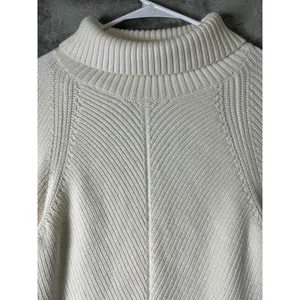 Maeve Carys Mock Neck Sweater Knit Boxy Pullover Sweater Women's Large Wool thumbnail 2