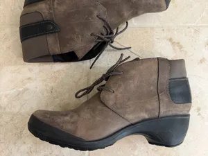 Merrell Veranda Waterproof Comfort Ankle Bootie Boots Size 8 Cloudy Brown thumbnail 1