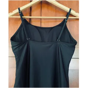 Quince Italian Cami One Piece Swimsuit Black Size Small NEW thumbnail 6