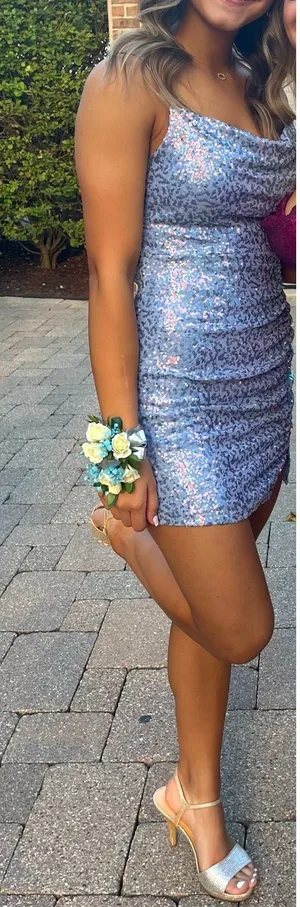 Windsor Mini Dress Sequin Blue thumbnail 1