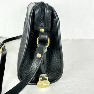 Dooney & Bourke Vintage Pebbled Leather Crossbody Bag Black P19 thumbnail 3