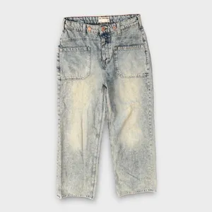 NEW Free People We the Free Palmer Cuffed Baggy Jeans Size 27 thumbnail 12
