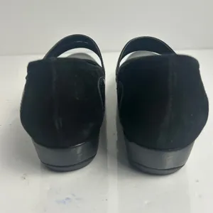 Clarks Artisan Black Leather Double Strap Mary Jane Wedge Pumps 87415 9M thumbnail 7