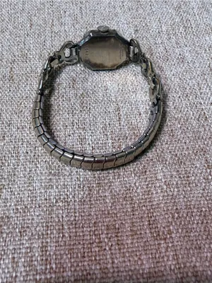 Vintage Bulova Ladies Mechanical Watch 10K Gold Filled Black Dial Art Deco thumbnail 5