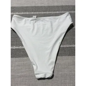 Aerie Womens White High Waisted High Cut Bikini Swim Bottoms Size Medium thumbnail 2